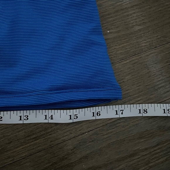 Gabar Swimwear Blue Striped Bathing Suit Top Size 16 - Picture 6 of 8